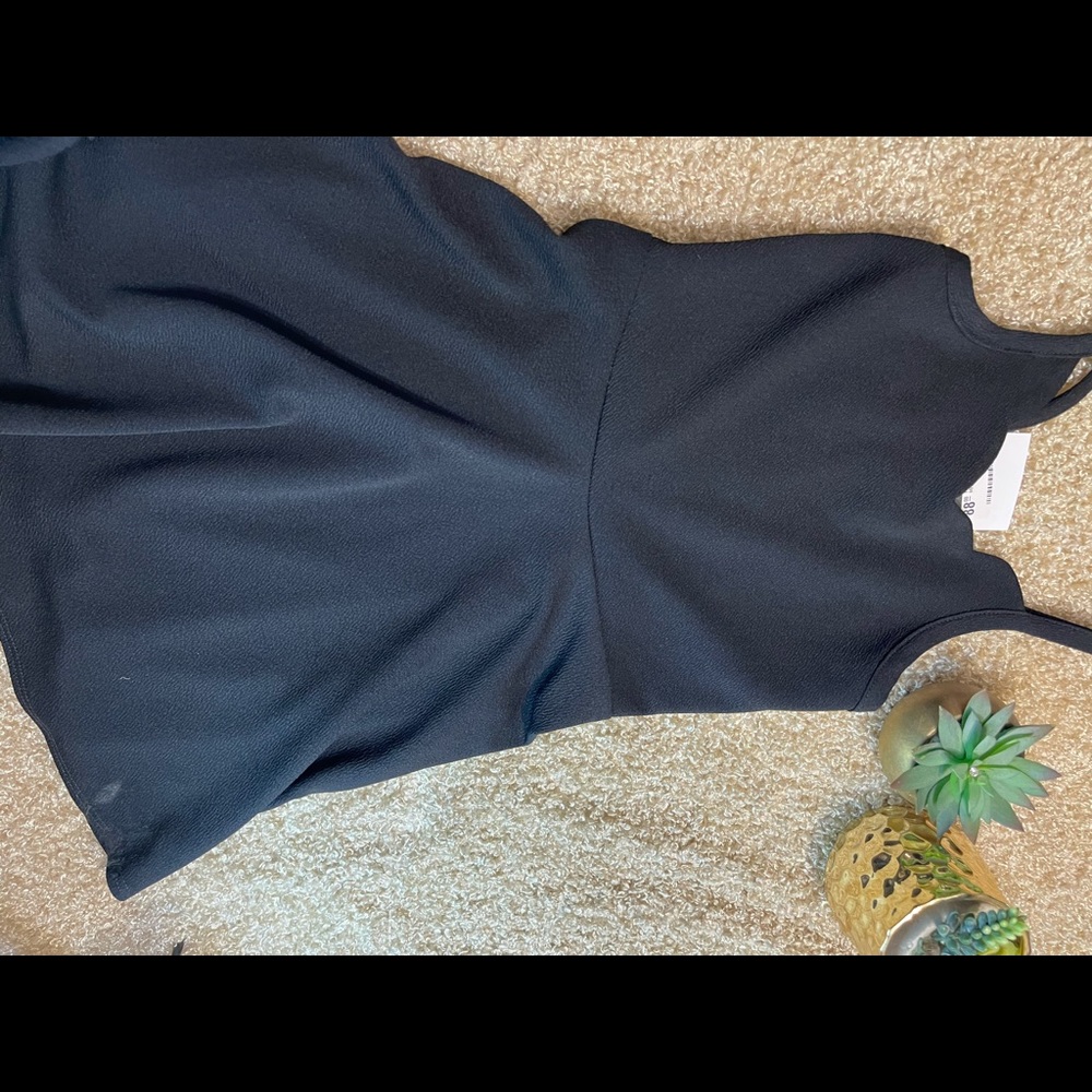 Black Zofi scalloped dress